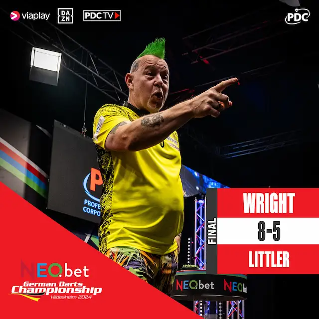 Delight for Peter Wright